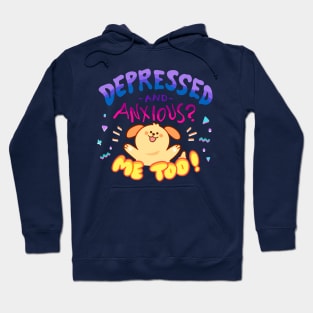 Depressed and Anxious Doggo Hoodie